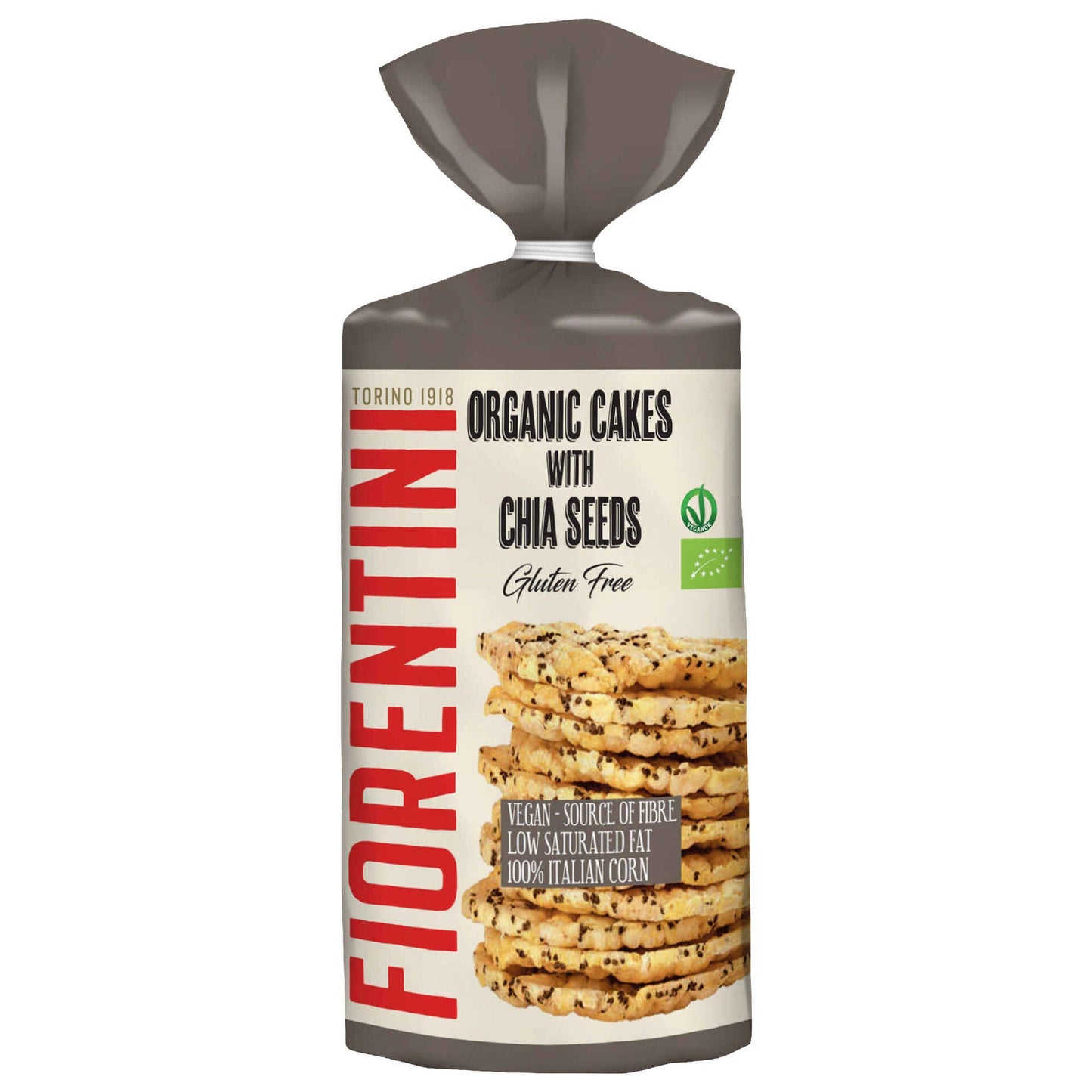Fiorentini Gluten Free Corn and Chia Pies 120g crunchy corn snack cakes