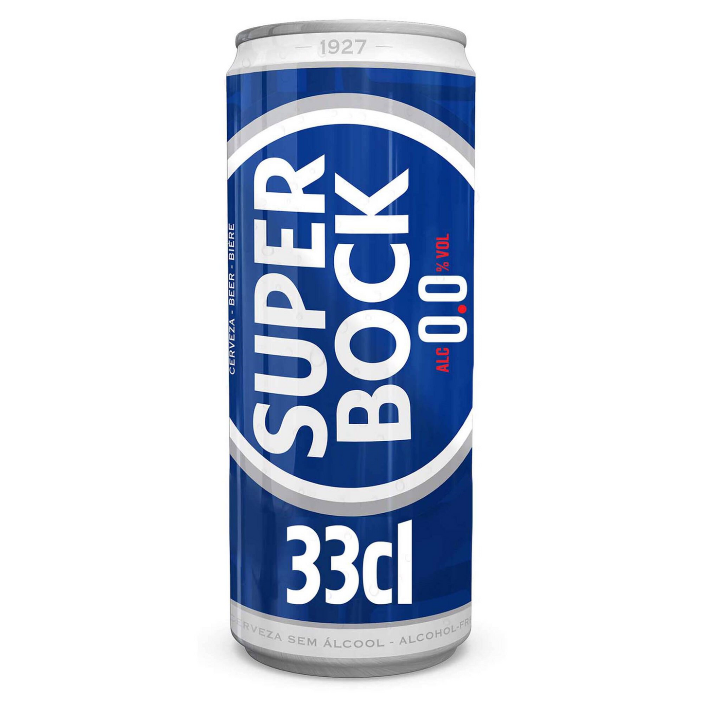 Super Bock Non-Alcoholic Beer – 330ml Bottle (0.0% ABV) | Crisp Alcohol-Free Lager