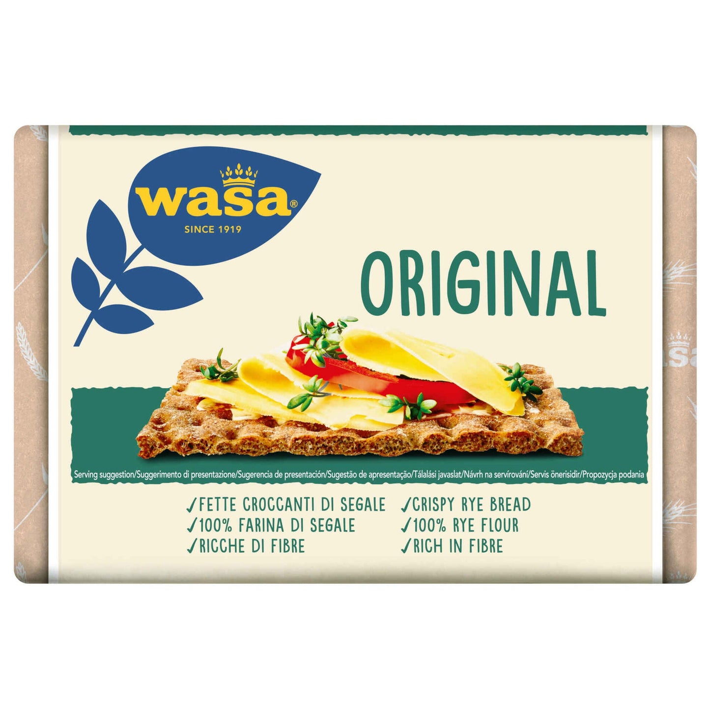 Wasa Original Crispbread 275g crunchy rye crispbread bread alternative