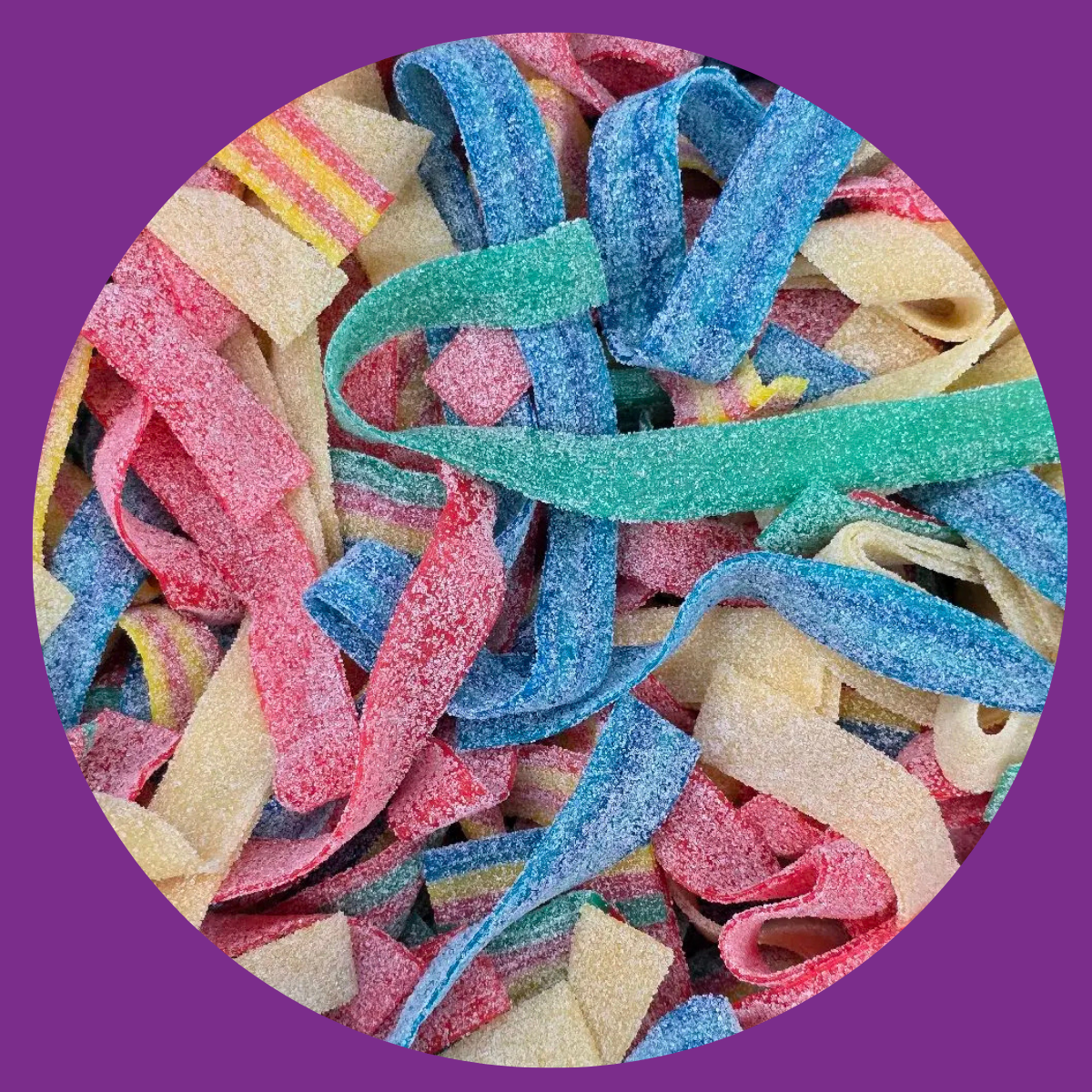 Shop for Wide, chewy candy belts in bold sour and fruity flavours — shop our full range sold loose by weight at Yum Sweetie.