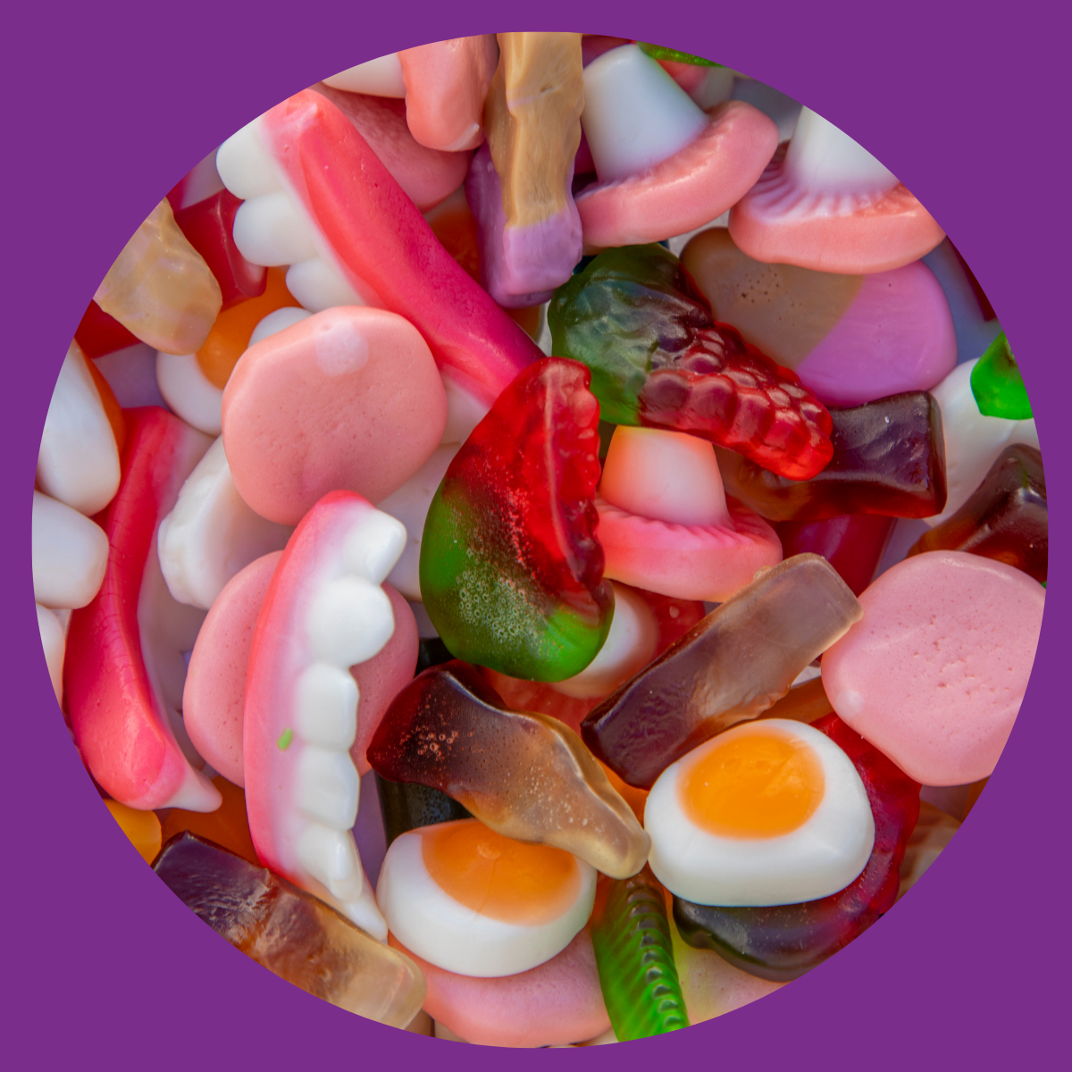 Light, pillowy foam sweets in playful shapes that melt on your tongue — shop our full range of foamy gummy sweets sold loose by weight.