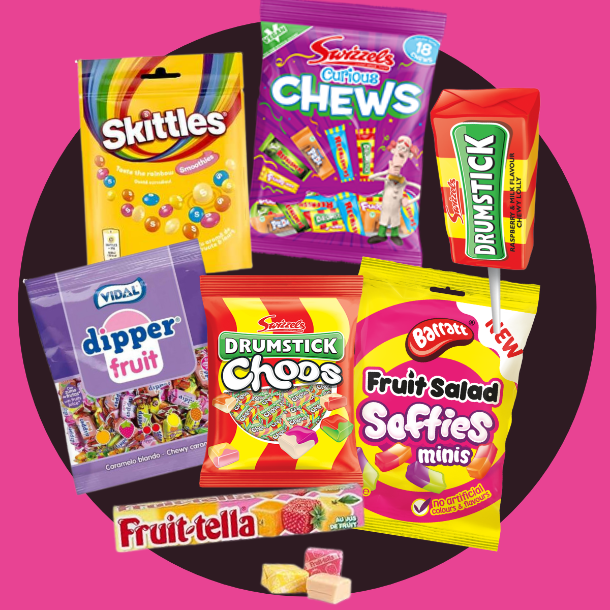 Shop for Fruit Chew Packets sealed bags of chewy fruit candy including Starburst, Hi-Chew and Chewits in tropical and classic flavours.