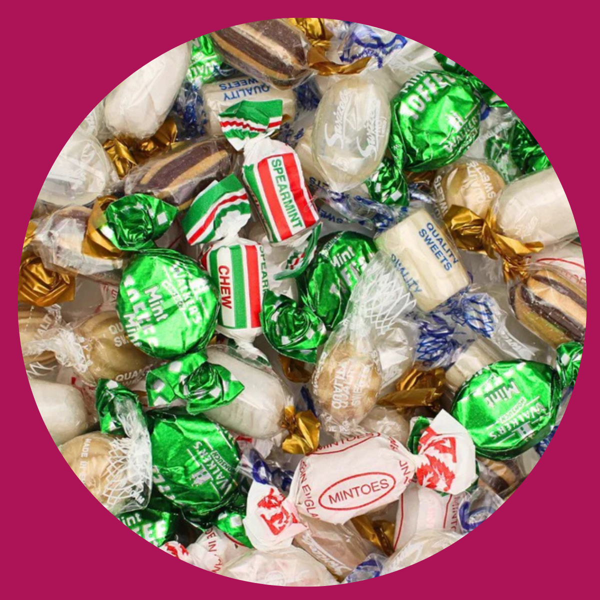 Shop Cool, refreshing mint sweets in every style from imperials to polo mints — shop our full range sold loose by the 100g at Yum Sweetie.