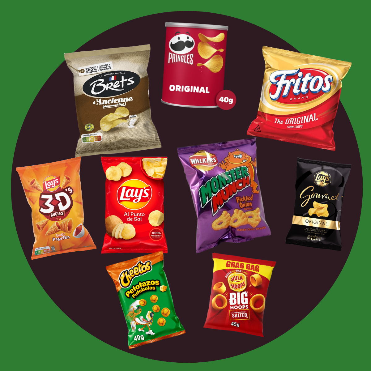 Shop for Lunch Pack Chips crisp snack packs under 60g from top brands including Lays, Pringles and Doritos, perfect for lunchboxes and on the go.