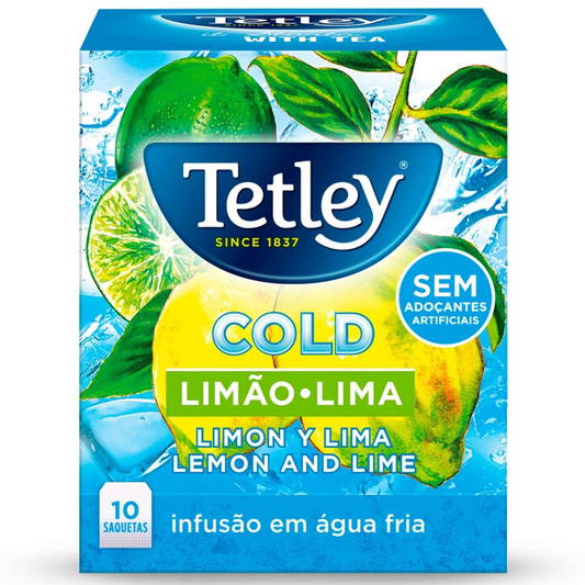 Tetley Zitrone und Limette Kalt-Teebeutel, Packung mit 10