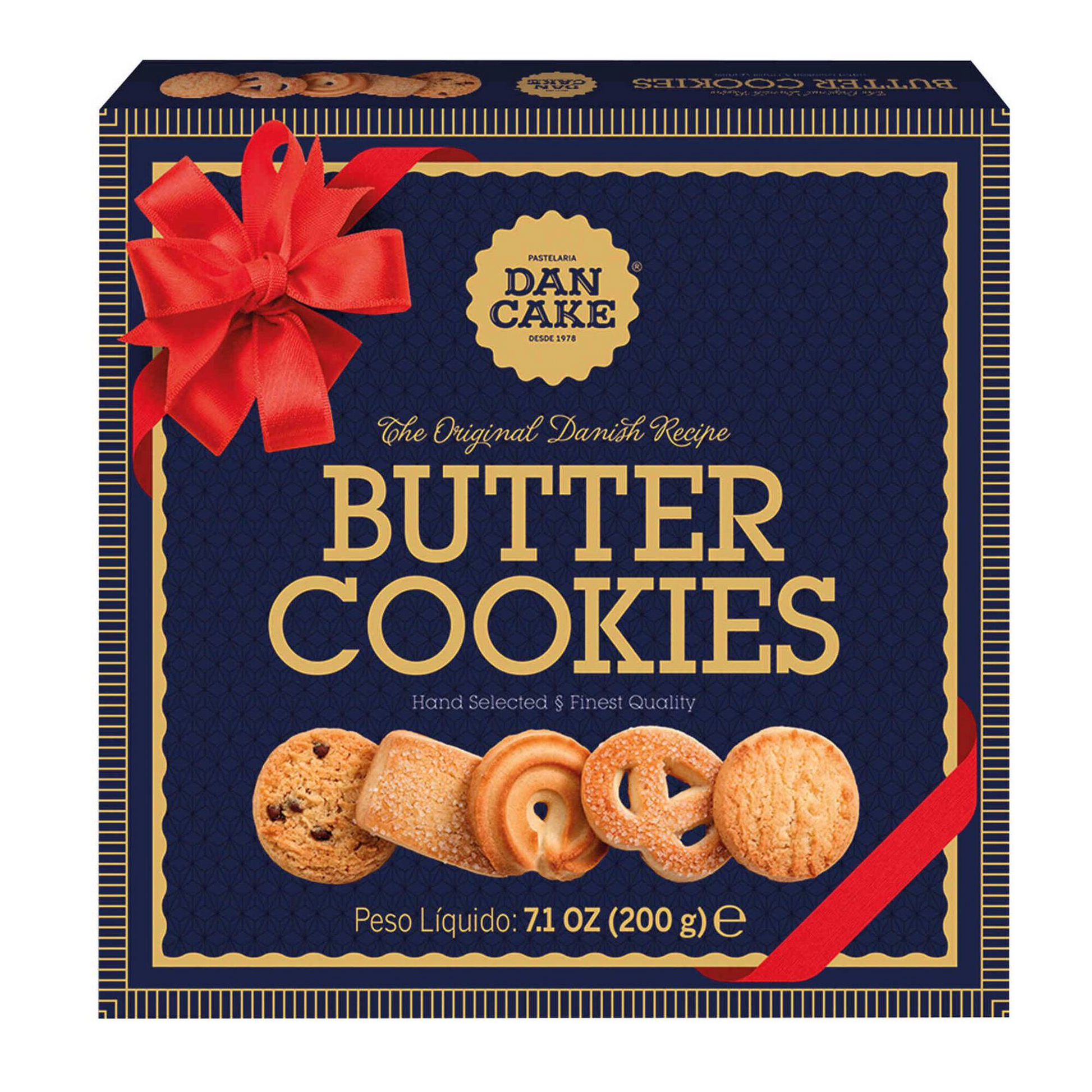 DanCake Butter Cookies DanCake 200g – biscuit assortment gift tin – Cookie Assortment – Biscuits, Butter Cookies and Gift Tins