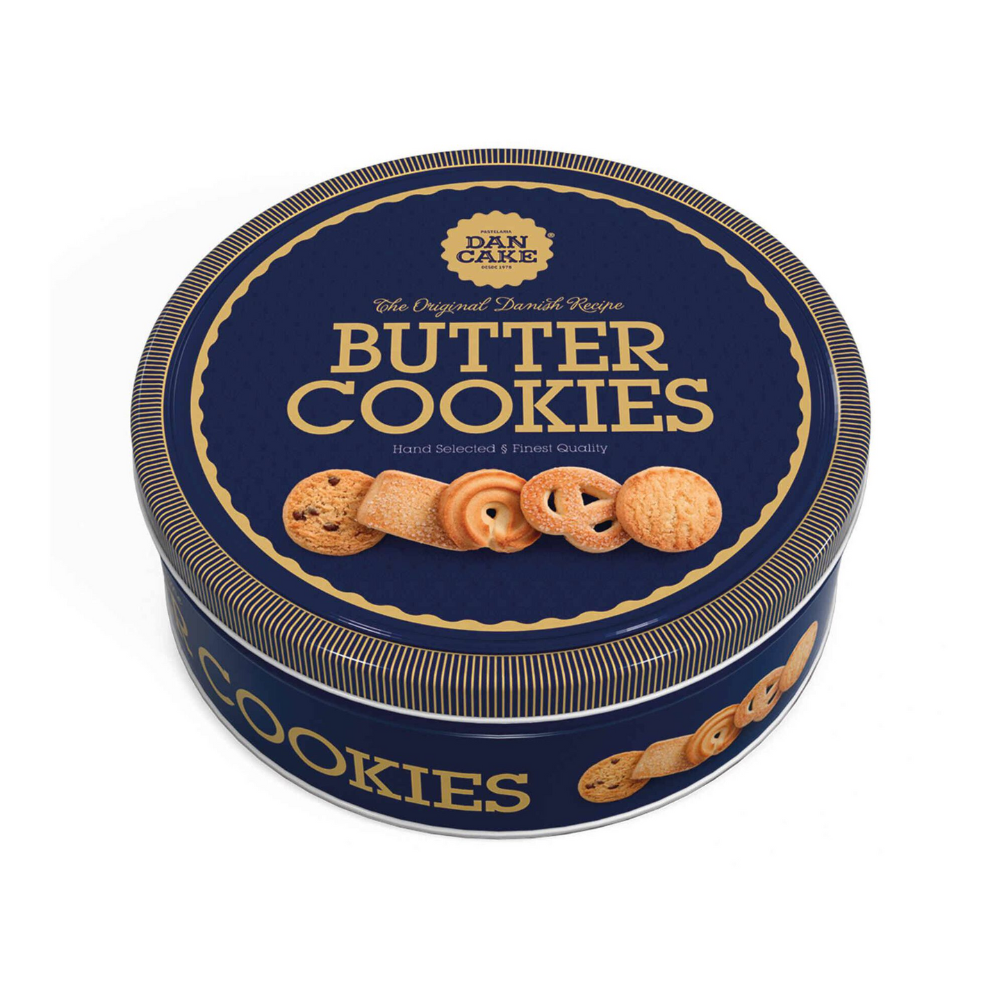 DanCake Butter Cookies Classic Tin DanCake 454g – biscuit assortment gift tin – Cookie Assortment – Biscuits, Butter Cookies and Gift Tins