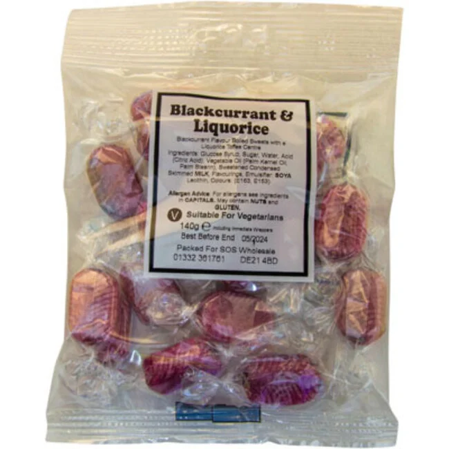 Blackcurrant & Liquorice Value Sweets – Liquorice Candy
