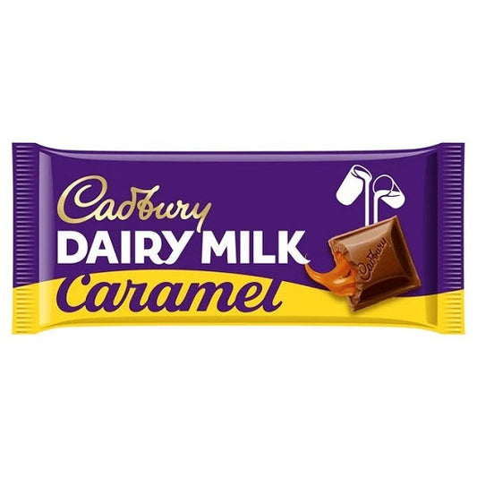 Cadbury Dairy Milk Caramel Chocolate Tablet 120g creamy caramel chocolate slab