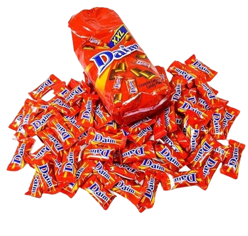 Daim Mini Chocolate Bag 200g milk chocolate mini bars with crunchy almond caramel sharing confectionery collection
