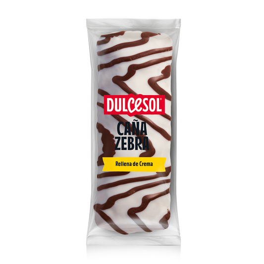 Dulcesol Zebra Cream Filled Pastry 80 g soft sponge cake snack vanilla filling striped cake Cakes Scones Muffins and Everything Baked festive easter snack