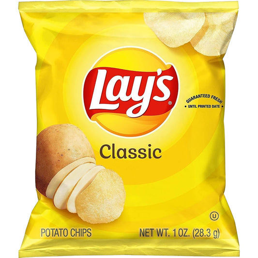 Lay’s Salted Classic 160 g family size salted potato crisps Chips and Crisps Family Size Chips for Sharing Crunchy Savoury and Spicy Snacks