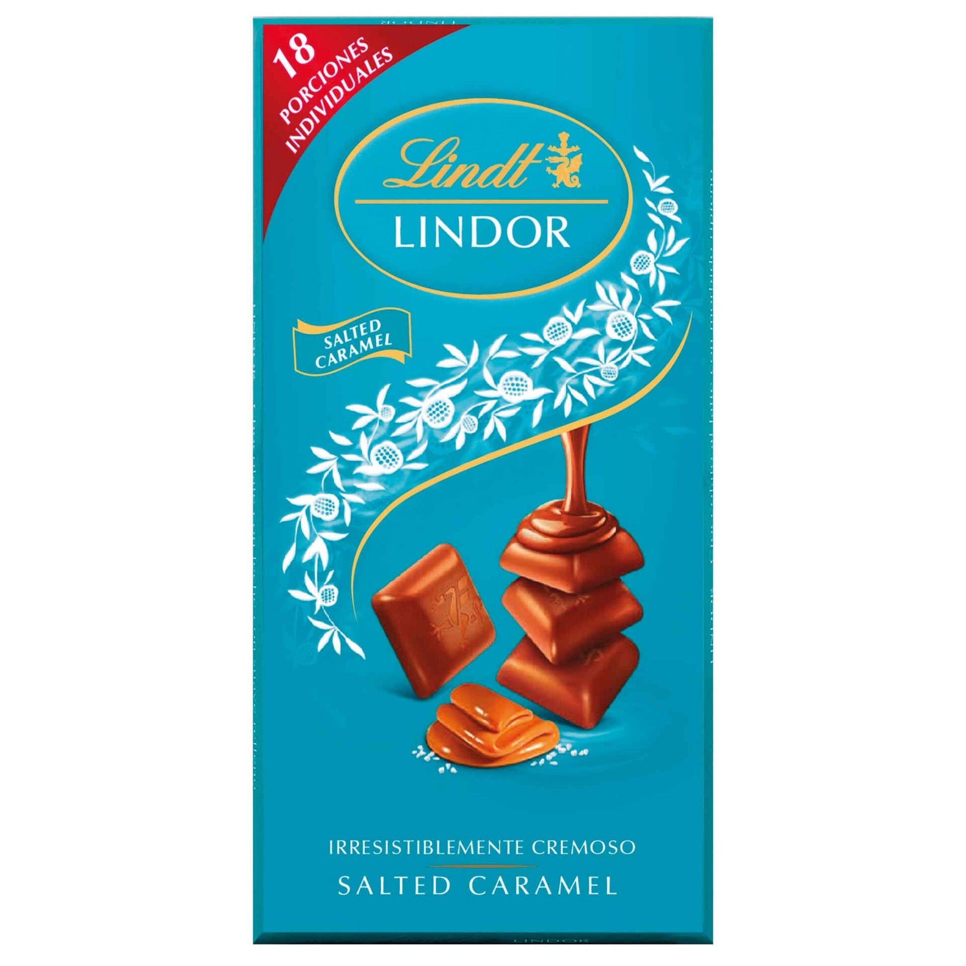 Lindt Lindor salted caramel chocolate tablet 100g milk chocolate slab Chocolate Tablets and Slabs