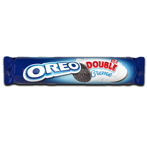 Oreo Double Cream 157g sandwich biscuits chocolate cookies with extra cream filling sweet snack