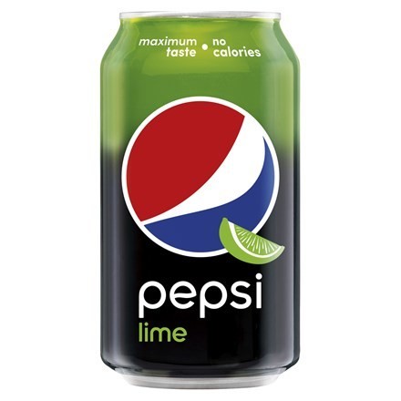 Pepsi Lime Zero Carbonated Soft Drink 330ml can sugar free cola with lime