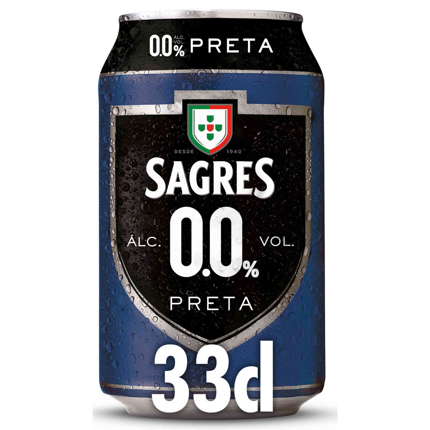 Cerveza Negra Sin Alcohol Sagres – Botella de 330ml (0.0% Alc. Vol.) | Cerveza Negra Portuguesa Sin Alcohol