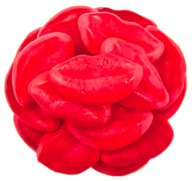 Shiny lip gummies by weight glossy fruity gummy sweets pick and mix