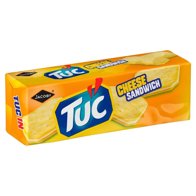 TUC Cheese Sandwich Crackers 150g savoury cheese filled sandwich crackers snack biscuits
