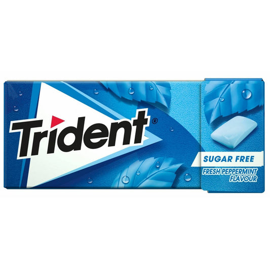 Trident Peppermint chewing gum 14.5g sugar free mint gum bubblegum chewing and gum balls