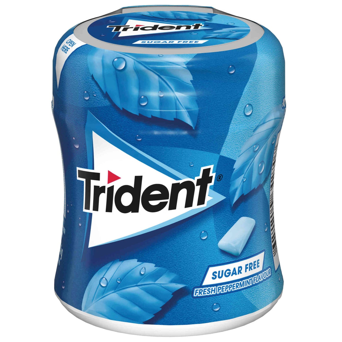 Trident Peppermint chewing gum 82.6g bottle sugar free mint gum bubblegum chewing and gum balls