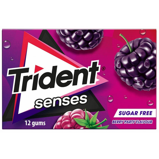 Trident Senses Berry chewing gum sugar free fruit gum fresh breath sweets Bubblegum Chewing and Gum Balls