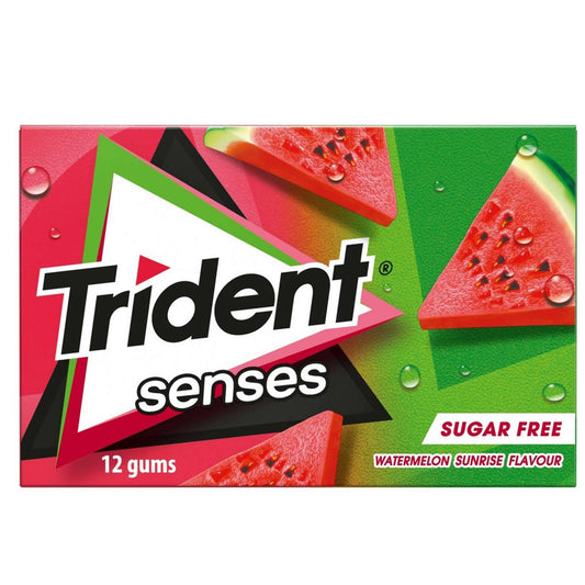 Trident Senses Watermelon chewing gum sugar free fruit gum fresh breath sweets Bubblegum Chewing and Gum Balls