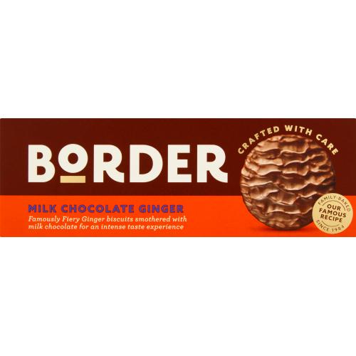 border milk chocolate ginger biscuits 150g chocolate covered ginger biscuits premium british tea biscuits filled and covered biscuits