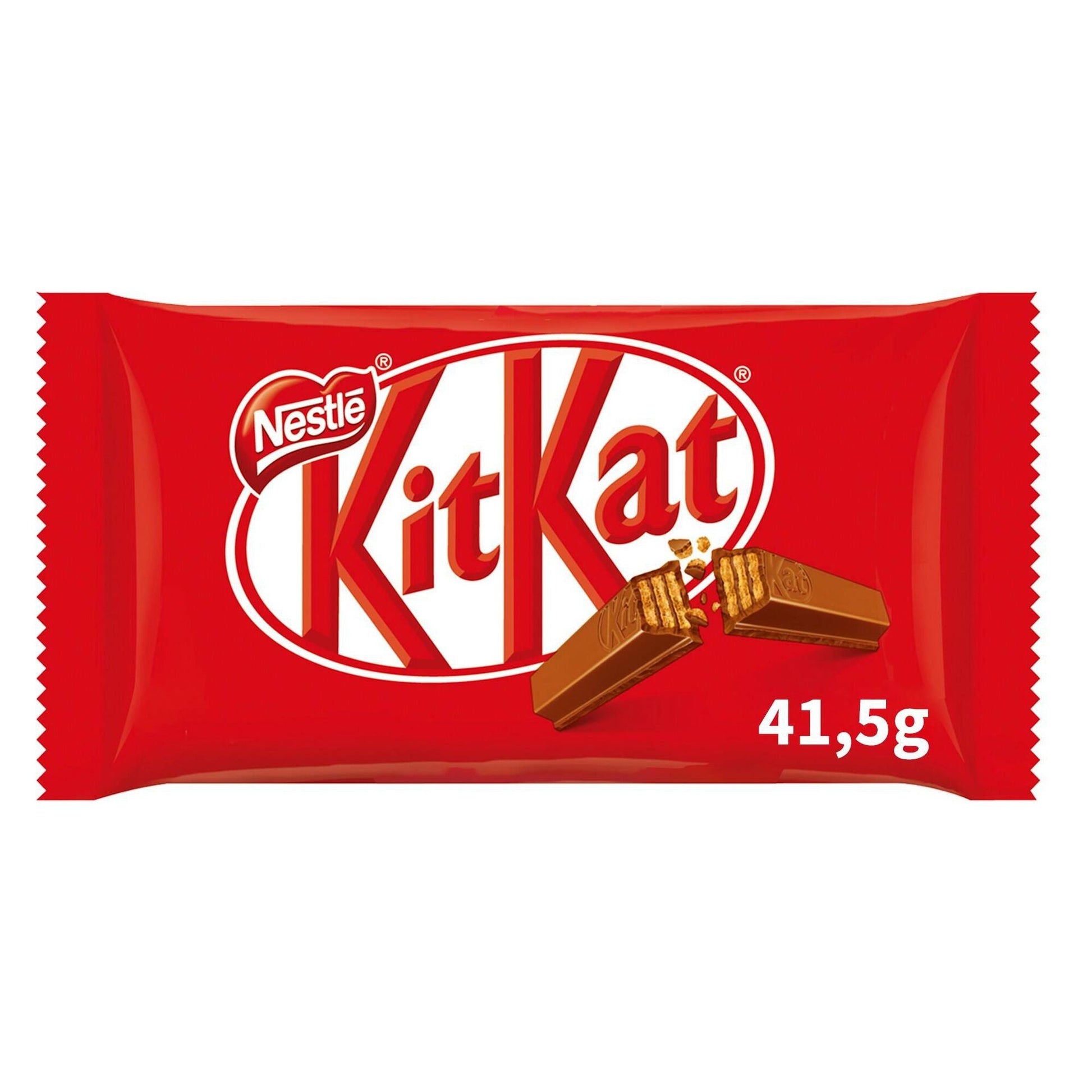 kitkat milk chocolate wafer snack bar 41.5g nestle chocolate wafer bar classic chocolate bars and snack bars