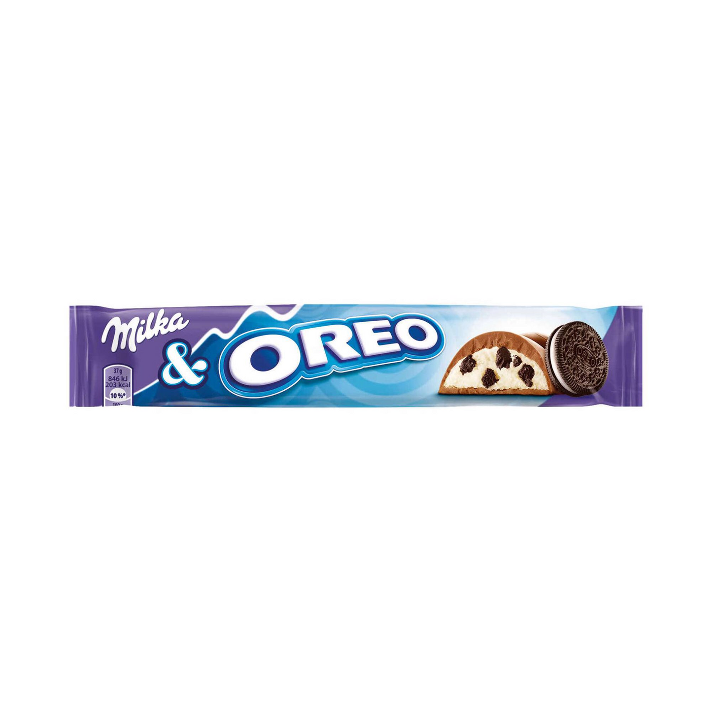 milka oreo milk chocolate biscuit snack bar 37g alpine milk chocolate with oreo biscuit pieces chocolate bars and snack bars