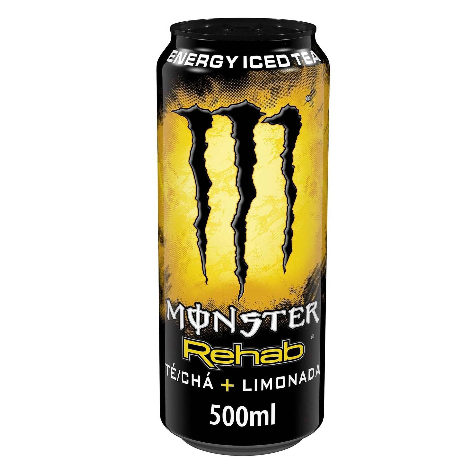 monster rehab tea lemonade 500ml energy iced tea lemon flavour can