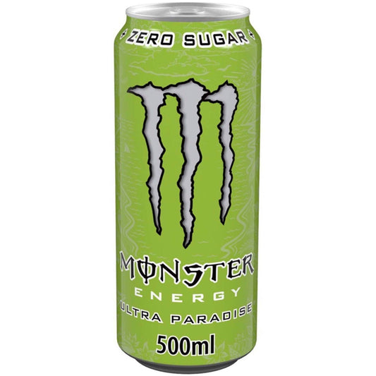 monster ultra paradise zero sugar 500ml energy drink tropical fruit can