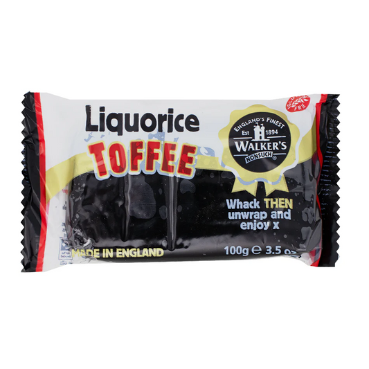walkers liquorice toffee 100g british liquorice sweets creamy toffee individually wrapped retro candy